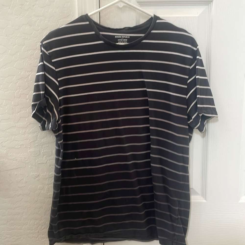 Banana Republic Stripe Tee Men's Large